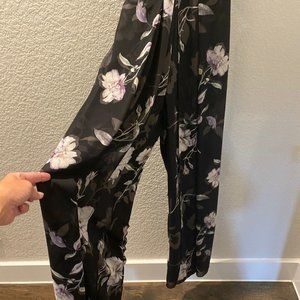 White House Black Market Floral Soft Jumpsuit